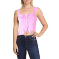 Free People I Want You Babe Electric Bloom Eyelet Tank Top, Sz Medium by Vanessa Jane