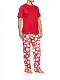 Karen Neuburger Men's Holiday PJ Set Bear Flakes, Red/ Large by Vanessa Jane