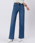 Elle Tummy Control 90's High Rise Wide Leg Jean by Boutique 23