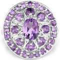 2.67 Carat Genuine Amethyst .925 Sterling Silver Ring by Bids.com
