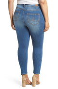 Seven7 Plus Size Rocker Deconstructed Skinny Jeans, Womens, Size 14W by Vanessa Jane