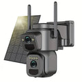 Solar WiFi Security Camera – 360° View, 10x Zoom, Night Vision & Motion Detection by DailySale