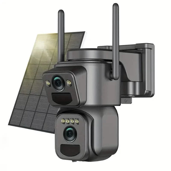 Solar WiFi Security Camera – 360° View, 10x Zoom, Night Vision & Motion Detection by DailySale