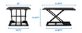 Mount-It! 32 Height Adjustable Sit Stand Desk Converter, Black (MI-7929BLK),Siz by Vanessa Jane