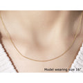 14k Yellow Gold Round Cable Link Chain 1.1mm by Bids.com