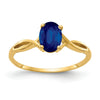 1.05 Ct Oval Blue Sapphire Prong 14K Yellow Gold Crisscross Solitaire Ring