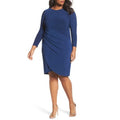 Adrianna Papell Womens Plus Asymmetrical Ruched Cocktail Dress, Size 22W by Vanessa Jane