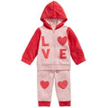 First Impressions Baby Girls Love Minky Hoodie and Pants by Vanessa Jane