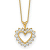 1/2 carat Lab Grown Diamond Heart Necklace