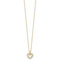 1/2 carat Lab Grown Diamond Heart Necklace by Fine Color Jewels