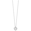 1/2 carat Lab Grown Diamond Heart Necklace by Fine Color Jewels