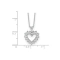 1/2 carat Lab Grown Diamond Heart Necklace by Fine Color Jewels