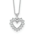 1/2 carat Lab Grown Diamond Heart Necklace by Fine Color Jewels