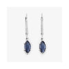 1.20 Ct Marquise Blue Sapphire Prong 10K Gold Dangle Earrings
