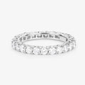 1.50ct Round Lab Grown Diamond Prong 14K White Gold Eternity Band Ring by Fine Color Jewels