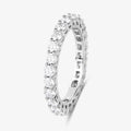 1.50ct Round Lab Grown Diamond Prong 14K White Gold Eternity Band Ring by Fine Color Jewels