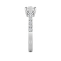 1.5Cttw Marquise Shaped Lab Grown Diamond (F/VS) East West Accented Engagement Ring in 14K Gold by Fine Color Jewels
