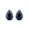 1.60 Ct Pear Blue Sapphire 10k Gold Teardrop Studs Earrings