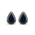 1.60 Ct Pear Blue Sapphire 10k Gold Teardrop Studs Earrings by Fine Color Jewels