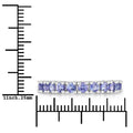 1.70 Ct Round Violet Tanzanite Prong Rhodium Plated Silver Eternity Ring by Fine Color Jewels