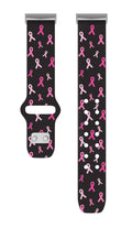Breast Cancer Awareness HD Fitbit Versa 3 & Sense 1 Watch Band by Affinity Bands
