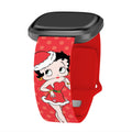 Betty Boop Christmas HD Fitbit Versa 3 and Sense 1 Watch Band by Affinity Bands