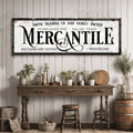 Family Owned Mercantile Sign by Tailored Canvases