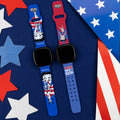 Betty Boop Red White & Boop HD Fitbit Versa 3 and Sense 1 Watch Band by Affinity Bands