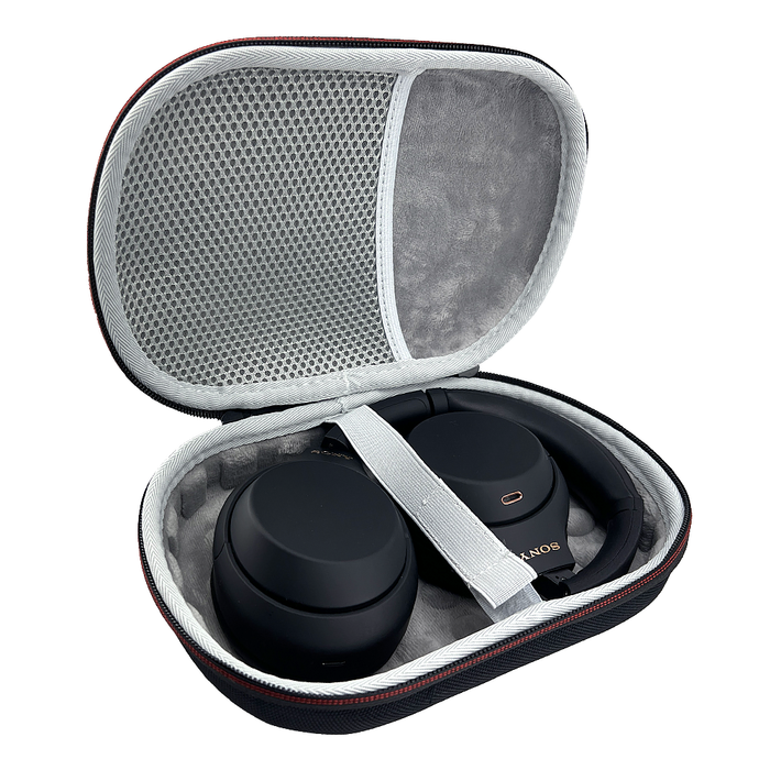 CentralSound EVA Hard Zippered Headphones Protective Carrying Case - Black by CentralSound