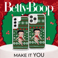 Betty Boop Happy Holidays HD Apple iPhone 15 Series Mag-Safe Phone Case by Affinity Bands