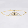 Modern Sapphire Evil Eye Bracelet by Fine Color Jewels