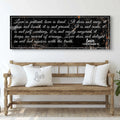 1 Corinthians 13: 'Love Is Patient' - Rustic Christian Wall Art, Religious Decor for Living Room by Tailored Canvases
