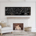1 Corinthians 13: 'Love Is Patient' - Rustic Christian Wall Art, Religious Decor for Living Room by Tailored Canvases