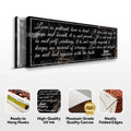 1 Corinthians 13: 'Love Is Patient' - Rustic Christian Wall Art, Religious Decor for Living Room by Tailored Canvases