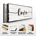 1 Corinthians 13 - Love Sign by Tailored Canvases