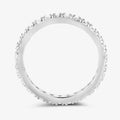 1 ct Round Lab Grown Diamond Prong 14K White Gold Eternity Band Ring by Fine Color Jewels
