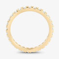 1 ct Round Lab Grown Diamond Prong 14K Yellow Gold Eternity Band Ring by Fine Color Jewels