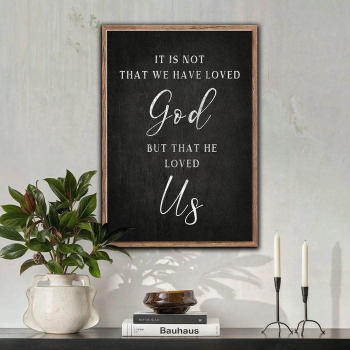 1 John 4:10 Faith Sign VI by Tailored Canvases