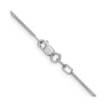 1 mm Concave Box 18 inch Chain 14K White Gold by Fine Color Jewels