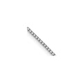1 mm Octagonal 14K White Gold Box Chain 16 inch by Fine Color Jewels