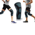 1-Pair: Support And Recover Knee Compression Sleeve Brace With Gel Grip by DailySale