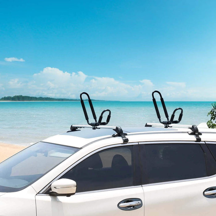 1-Pair: Universal J-Bar Kayak Carrier by DailySale
