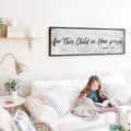 1 Samuel 1:27 - For This Child We Have Prayed Sign III by Tailored Canvases