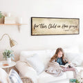 1 Samuel 1:27 - For This Child We Have Prayed Sign III by Tailored Canvases