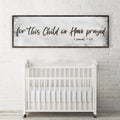 1 Samuel 1:27 - For This Child We Have Prayed Sign III by Tailored Canvases