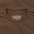 Count Chocula Distressed Monster Cereal Logo T-Shirt - Heather Brown by Tee Luv