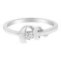 10K White Gold Diamond Promise Ring (1/10 Cttw, H-I Color, SI2-I1 Clarity) - Size 6 by Bids.com