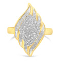 10K Yellow Gold Diamond Cocktail Ring (3/4 Cttw, I-J Color, I2-I3 Clarity) - Size 8 by Bids.com