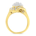 10K Yellow Gold Diamond Cocktail Ring (3/4 Cttw, I-J Color, I2-I3 Clarity) - Size 8 by Bids.com
