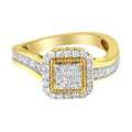 10KT Yellow Gold Diamond Cocktail Ring (5/8 cttw, H-I Color, SI2-I1 Clarity) by Bids.com